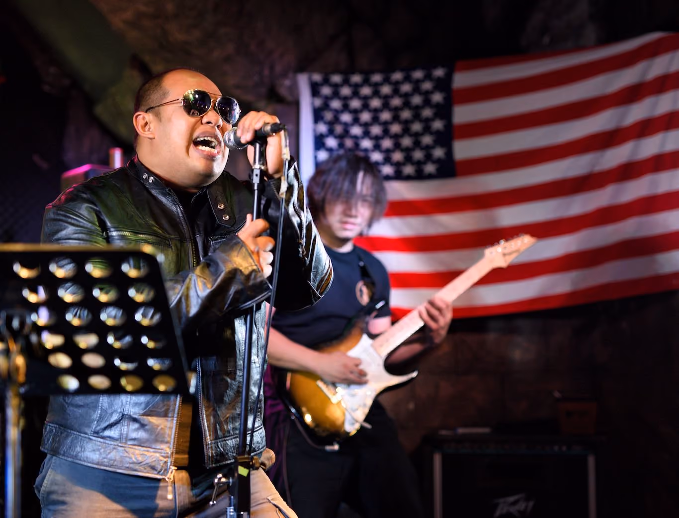 Rock and roll band in Bangkok